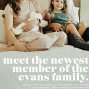 "NEWEST" - Birth Announcements in Cloud by Lori Wemple - Detail