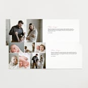 "Squiggle bow" - Birth Announcements in Peony by Creo Study - Interior Options