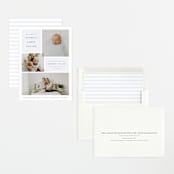 "Love Multiplies" - Birth Announcements in Dusty Blue by Julie Murray - Assembled