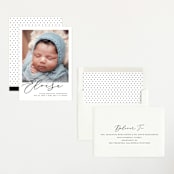 "First-Name Basis" - Birth Announcements in Onyx by Genna Blackburn - Assembled