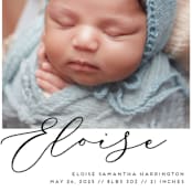"First-Name Basis" - Birth Announcements in Onyx by Genna Blackburn - Detail