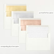 "First-Name Basis" - Birth Announcements in Onyx by Genna Blackburn - Envelope Liner Options