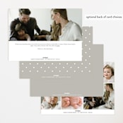 "Serenity" - Birth Announcements in Cloud by Everett Paper Goods - Back of Card Options