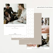"Ollie" - Birth Announcements in Cotton by Kristie Kern - Back of Card Options