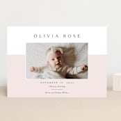 "Cherished" - Birth Announcements in Peony by Kasia Labocki - Front
