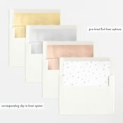 "Simplest Script" - Birth Announcements in Clay by Erica Krystek - Envelope Liner Options