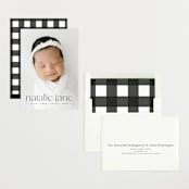 "Announcing Baby" - Birth Announcements in Onyx by Erin Deegan - Assembled