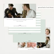 "Story" - Birth Announcements in Sea Salt by Pixel and Hank - Back of Card Options