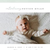 "Story" - Birth Announcements in Sea Salt by Pixel and Hank - Detail