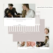 "Perfection" - Birth Announcements in Snow by Pixel and Hank - Back of Card Options