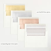 "Perfection" - Birth Announcements in Snow by Pixel and Hank - Envelope Liner Options