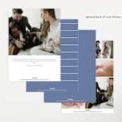 "Sweetly modern" - Birth Announcements in Denim by Lisa Assenmacher - Back of Card Options