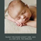 "headline" - Birth Announcements in Hunter by JoAnn Jinks - Detail