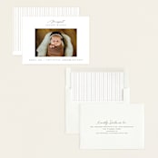 "Simply Lovely" - Birth Announcements in Pearl by Pixel and Hank - Assembled