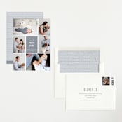 "Distinguished" - Birth Announcements in Graphite by Sara Hicks Malone - Assembled
