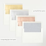"Distinguished" - Birth Announcements in Graphite by Sara Hicks Malone - Slip-In Envelope Liners