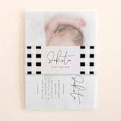 "signed with love" - Birth Announcement Belly Bands in Tuxedo by Lehan Veenker - Front