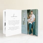 "Just Me" - Birth Announcement Booklette™ Cards in Midnight by Lehan Veenker - Interior Option - 2