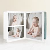 "Just Me" - Birth Announcement Booklette™ Cards in Midnight by Lehan Veenker - Interior Option - 1