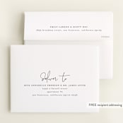 "Just Me" - Birth Announcement Booklette™ Cards in Midnight by Lehan Veenker - FREE Recipient Addressing