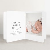 "Simply Baby" - Birth Announcement Booklette™ Cards in Marshmallow by Susan Brown - Interior Option - 2