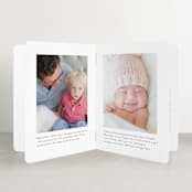 "Simply Baby" - Birth Announcement Booklette™ Cards in Marshmallow by Susan Brown - Interior Option - 1