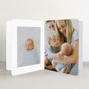 "Love Multiplies" - Birth Announcement Booklette™ Cards in Dusty Blue by Julie Murray - Interior Option - 1
