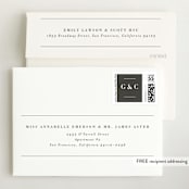 "Two to Love" - Birth Announcement Booklette™ Cards in Charcoal by Michelle Taylor - FREE Recipient Addressing