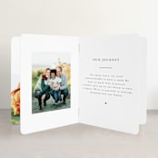 "With Full Hearts" - Birth Announcement Booklette™ Cards in Charcoal by Lisa Assenmacher - Interior Option - 2