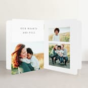 "With Full Hearts" - Birth Announcement Booklette™ Cards in Charcoal by Lisa Assenmacher - Interior Option - 1