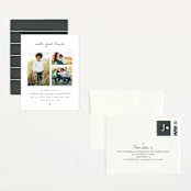 "With Full Hearts" - Birth Announcement Booklette™ Cards in Charcoal by Lisa Assenmacher - Assembled