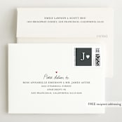 "With Full Hearts" - Birth Announcement Booklette™ Cards in Charcoal by Lisa Assenmacher - FREE Recipient Addressing