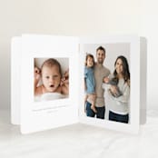 "Menil" - Birth Announcement Booklette™ Cards in Fawn by Megan Davis - Interior Option - 1
