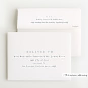 "Linen frame" - Birth Announcement Booklette™ Cards in Powder by Lea Delaveris - FREE Recipient Addressing
