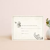 "Storybook Classic" - Personalized Stationery in Chocolate Creme by Jody Wody - Front