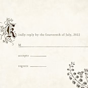 "Storybook Classic" - Personalized Stationery in Chocolate Creme by Jody Wody - Close-Up