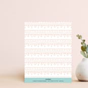 "Ornate Arch Thank You" - Personalized Stationery in Peach by Amber Barkley - Back of Card