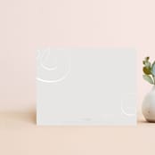 "Timless Elegance" - Personalized Stationery in Smoke by Ilze Lucero - Back of Card