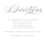 "Timless Elegance" - Personalized Stationery in Smoke by Ilze Lucero - Close-Up