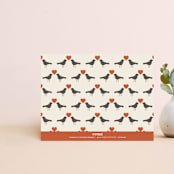 "Love Nest Thank You Card" - Personalized Stationery in Charcoal by Amber Barkley - Back of Card