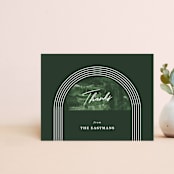"Painted Arch Thank You Card" - Personalized Stationery in Pine by Amber Barkley - Front