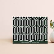 "Painted Arch Thank You Card" - Personalized Stationery in Pine by Amber Barkley - Back of Card
