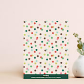 "Decorate + Celebrate Thank You Card" - Personalized Stationery in Pine by Amber Barkley - Back of Card