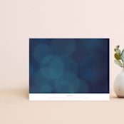 "Midnight Glow" - Personalized Stationery in Midnight by Wonderment Paper Co. - Back of Card