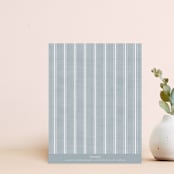 "Vintage Bunny Thank You Card" - Personalized Stationery in Chambray by Amber Barkley - Back of Card