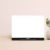 "Baby Grand" - Personalized Stationery in Ebony by Lisa Travis - Back of Card
