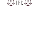 "Scales Of Justice Monogram" - Personalized Stationery in Burgundy by Lisa Travis - Close-Up