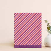 "Rainbow Heart Note Card" - Personalized Stationery in Plum by Amber Barkley - Back of Card
