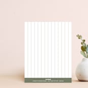 "Telma" - Personalized Stationery in Olive by Lisa Joanna Harrison - Back of Card