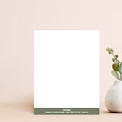 "Telma" - Personalized Stationery in Olive by Lisa Joanna Harrison - Back of Card